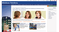 Desktop Screenshot of klinikum-nuernberg.de